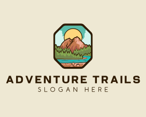 River Mountain Travel logo design