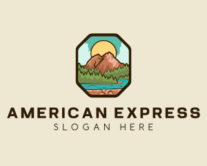 River Mountain Travel logo design