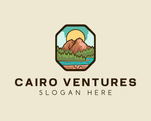 River Mountain Travel logo design