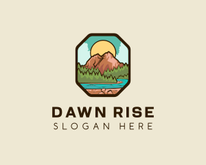 River Mountain Travel logo design