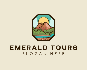 River Mountain Travel logo design