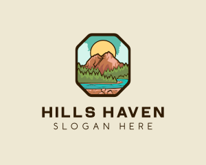 River Mountain Travel logo design