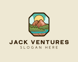 River Mountain Travel logo design