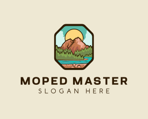 River Mountain Travel logo design