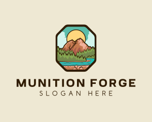 River Mountain Travel logo design