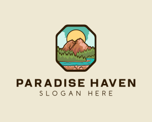 River Mountain Travel logo design