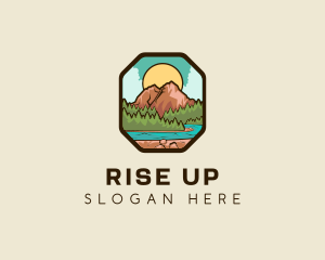 River Mountain Travel logo design