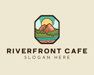 River Mountain Travel logo design