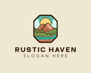 River Mountain Travel logo design