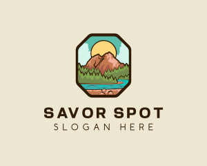 River Mountain Travel logo design