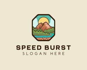 River Mountain Travel logo design