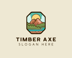 River Mountain Travel logo design