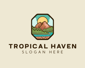 River Mountain Travel logo design