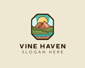 River Mountain Travel logo design