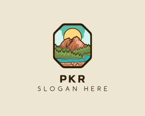 River Mountain Travel logo design