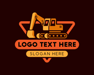 Heavy Machinery - Excavator Digger Heavy Equipment logo design