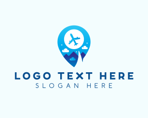 Airplane - Airplane Travel Getaway logo design