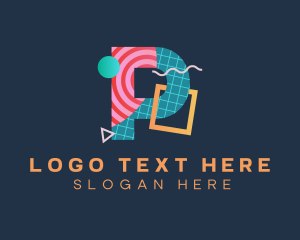 Lgbitqa - Pop Art Letter P logo design