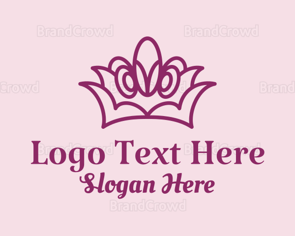 Purple Princess Tiara Logo