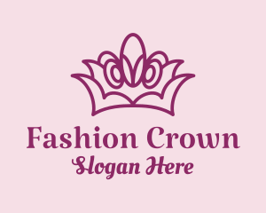 Purple Princess Tiara  logo design