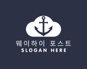 Sailor Anchor Cloud  logo design