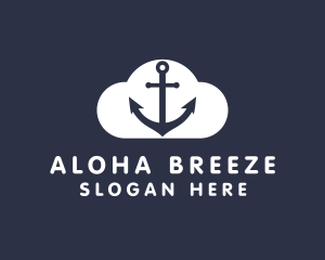 Sailor Anchor Cloud  logo design