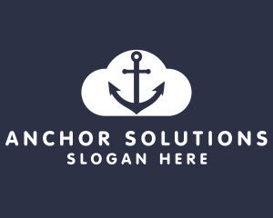 Sailor Anchor Cloud  logo design