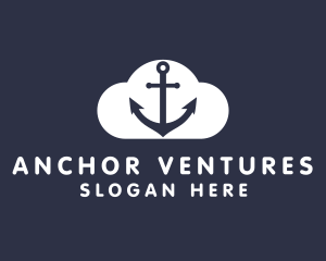 Anchor - Sailor Anchor Cloud logo design