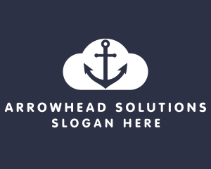 Sailor Anchor Cloud  logo design