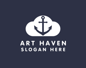 Sailor Anchor Cloud  logo design