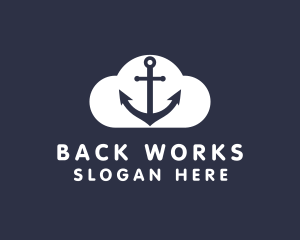 Sailor Anchor Cloud  logo design