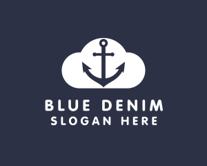 Sailor Anchor Cloud  logo design