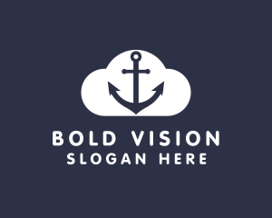 Sailor Anchor Cloud  logo design