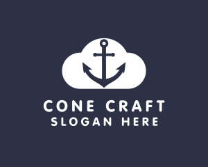 Sailor Anchor Cloud  logo design