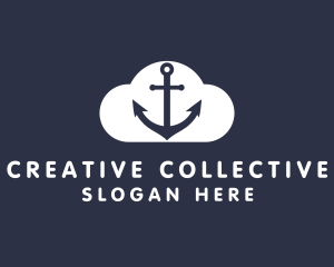 Sailor Anchor Cloud  logo design