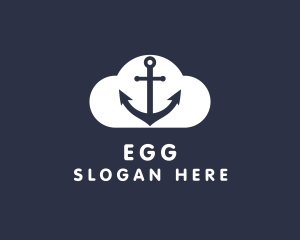 Sailor Anchor Cloud  logo design