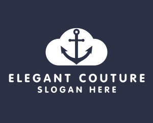 Sailor Anchor Cloud  logo design