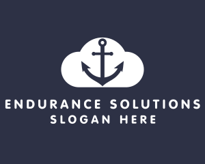 Sailor Anchor Cloud  logo design