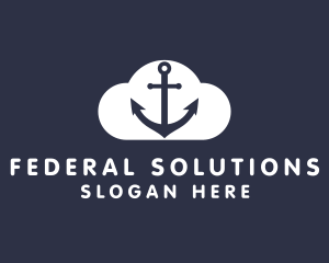 Sailor Anchor Cloud  logo design