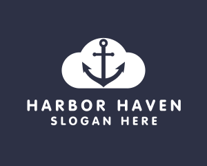 Marina - Sailor Anchor Cloud logo design