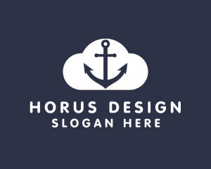 Sailor Anchor Cloud  logo design