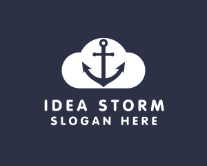 Sailor Anchor Cloud  logo design