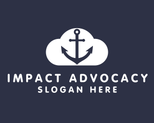 Sailor Anchor Cloud  logo design