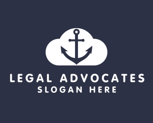 Sailor Anchor Cloud  logo design