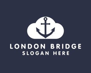 Sailor Anchor Cloud  logo design