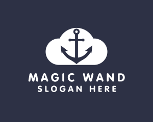 Sailor Anchor Cloud  logo design