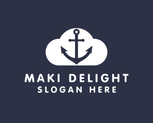 Sailor Anchor Cloud  logo design