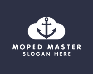 Sailor Anchor Cloud  logo design