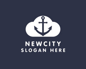 Sailor Anchor Cloud  logo design