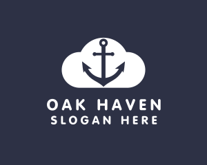 Sailor Anchor Cloud  logo design